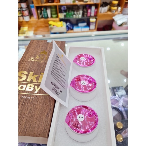 Skin baby 3 nắp hồng mới