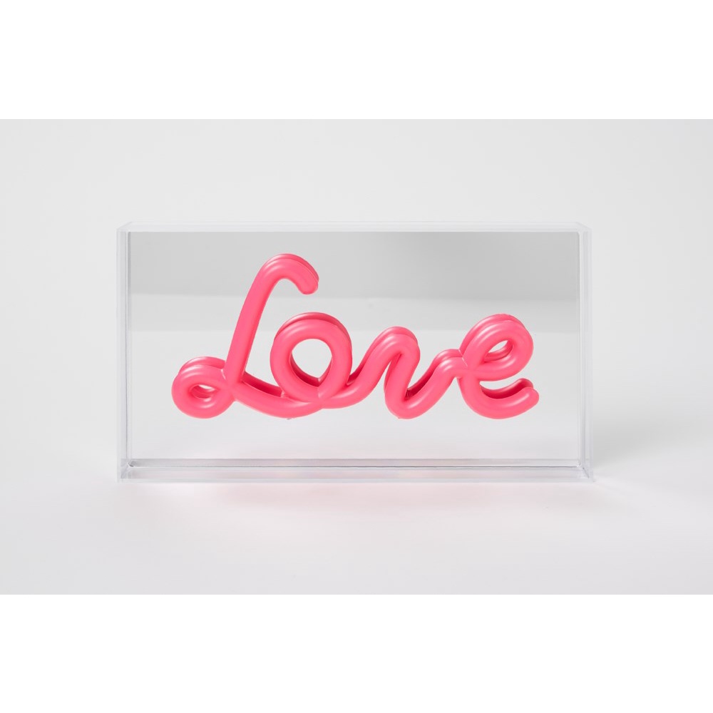 Đèn Neon ARTBOX Hàn Quốc Hình Chữ Love Màu Hồng