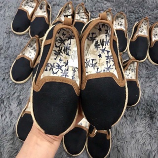 Giày slipon Hm đế cói xuất dư