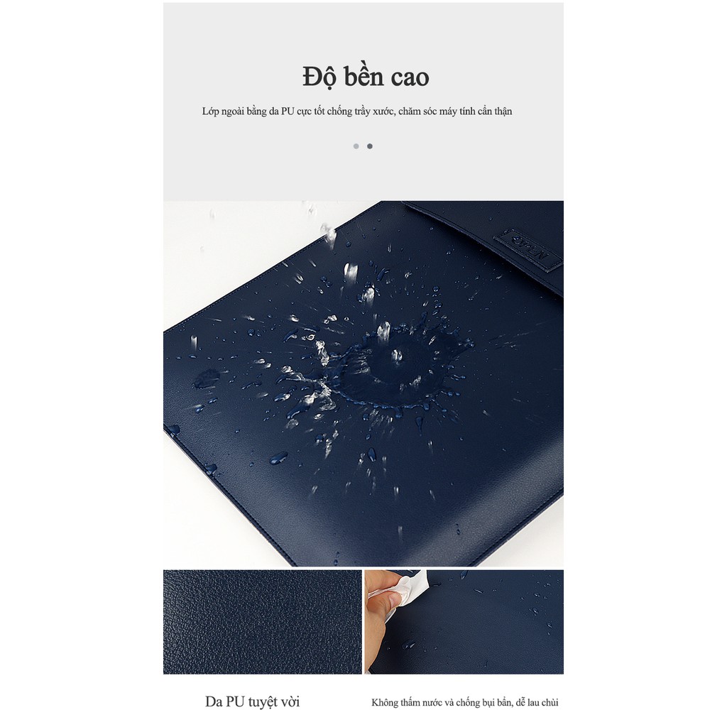 Bao da Macbook BlueLeather 3 chức năng - Home and Garden