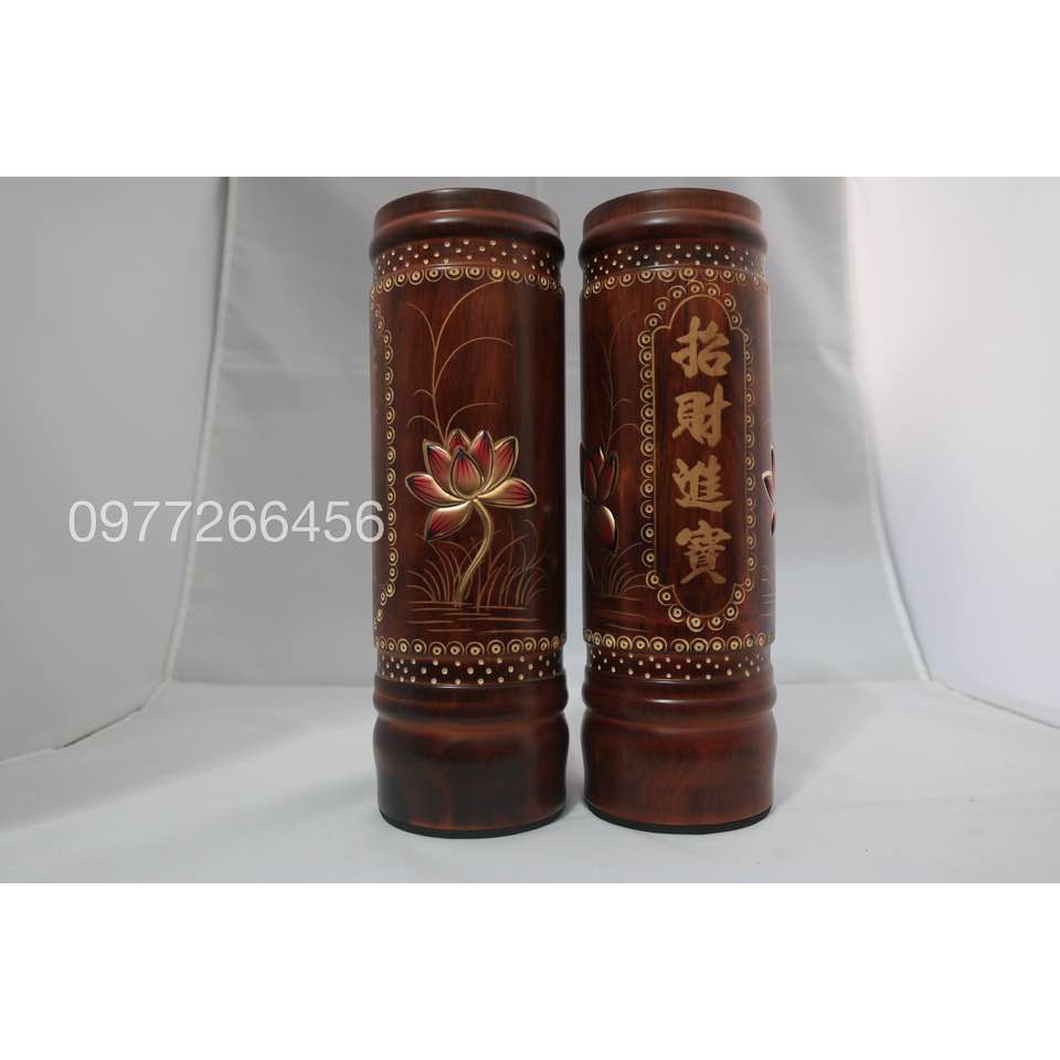Ống Đựng Nhang Gỗ 23cm - 27cm - 32cm