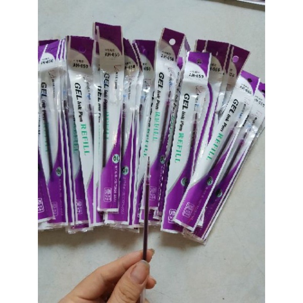 Ngòi Bút Ruột Bút Gel Mực Nước Màu Tím Cho Học Sinh