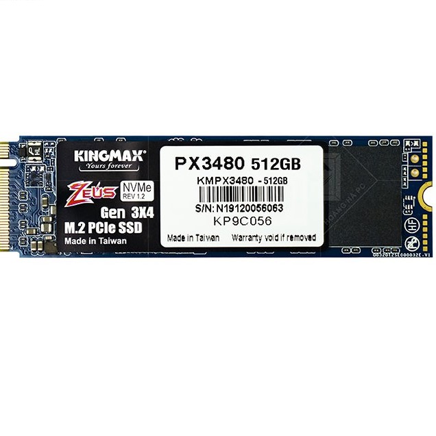 Ổ Cứng SSD Kingmax PX3480 - 256Gb 512GB 1TB - M.2-PCIe Read - Hàng Chính Hãng