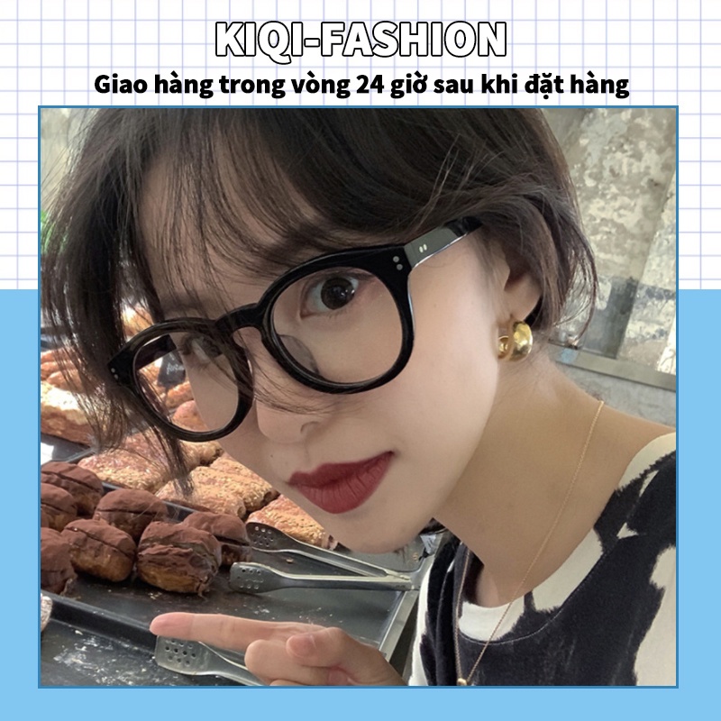 Mắt kính gọng tròn chống tia bức xạ thời trang dành cho nam nữ
