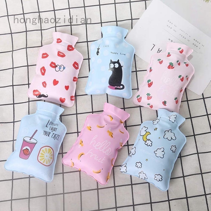 Túi Sưởi Ấm Tay In Họa Tiết Hoạt Hình Dễ Thương Thư Giãn Giữ Nhiệt Phong Cách
