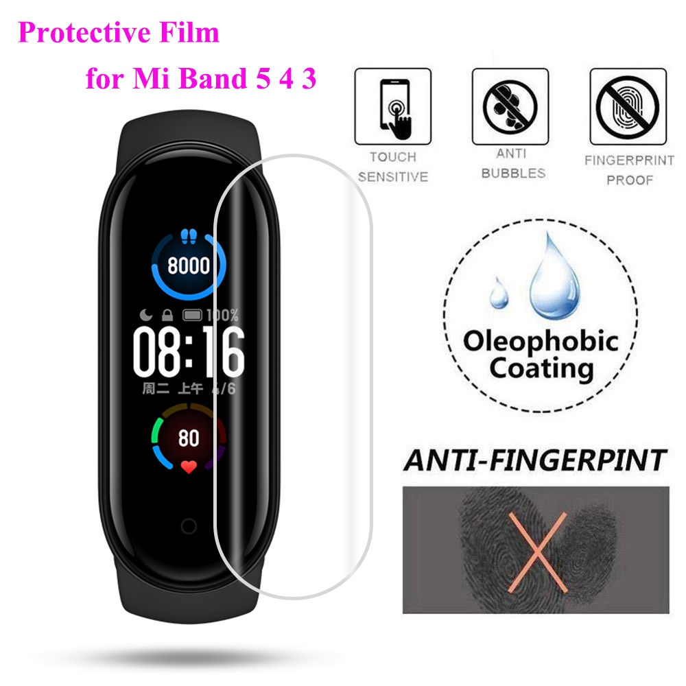 Set 1/3/5 Phim Dán Bảo Vệ Màn Hình Cho Đồng Hồ Thông Minh xiaomi mi band 7 6 5 4 3 M7 m3 m4 m5 m6
