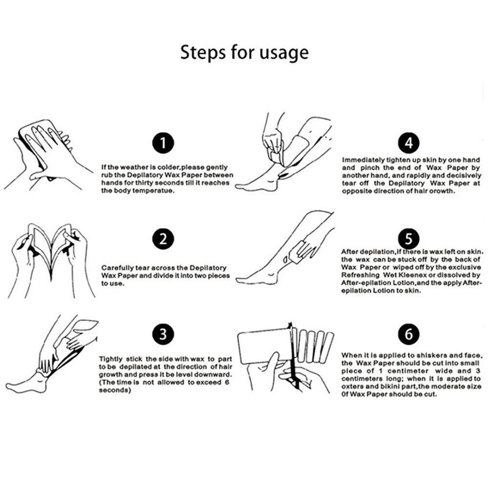 Set 4 Cặp / 8 Cặp Băng Keo Dán Định Hình Lông Mày / Mặt / Toàn Thân Không Dệt Cho Nữ EUCA