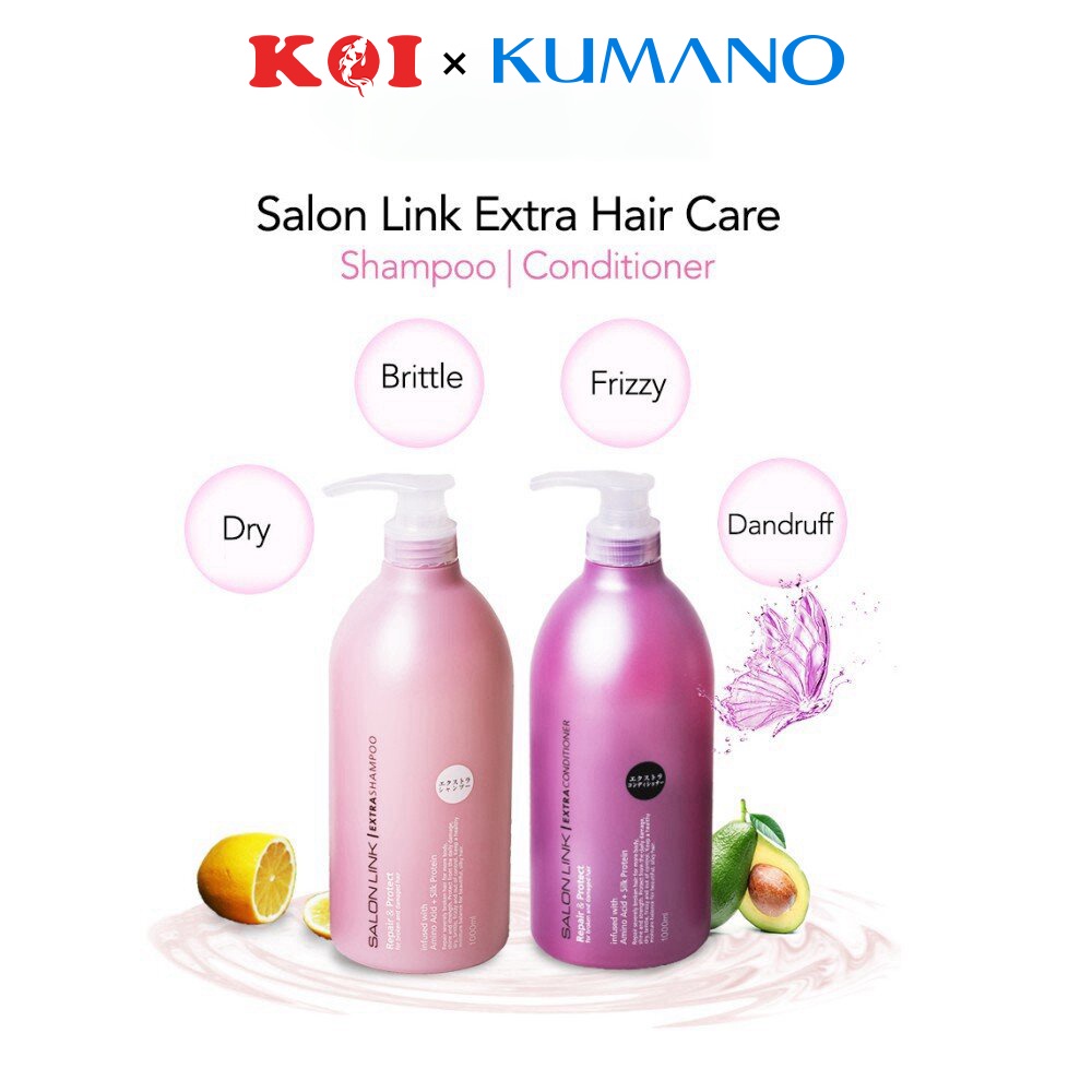 Dầu xả Kumano Salon Link Extra bổ sung dưỡng chất giúp nuôi dưỡng và phục hồi tóc hư tổn 1000ml