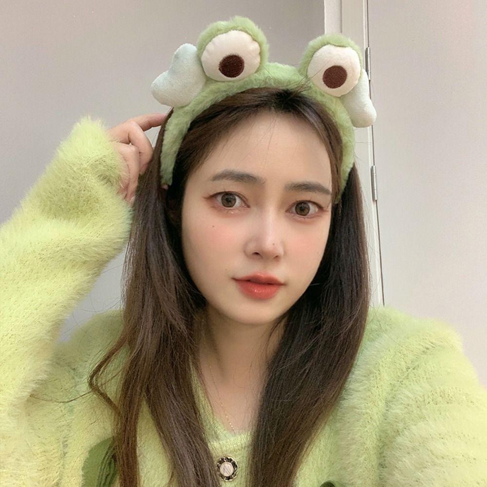 Băng Đô Cài Tóc Hình Mắt Ếch Bằng Lông Nhung Thời Trang Thu Đông Dành Cho Bạn Nữ VANES1