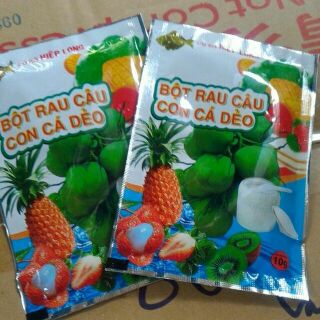 1 gói bột rau câu dẻo 10g