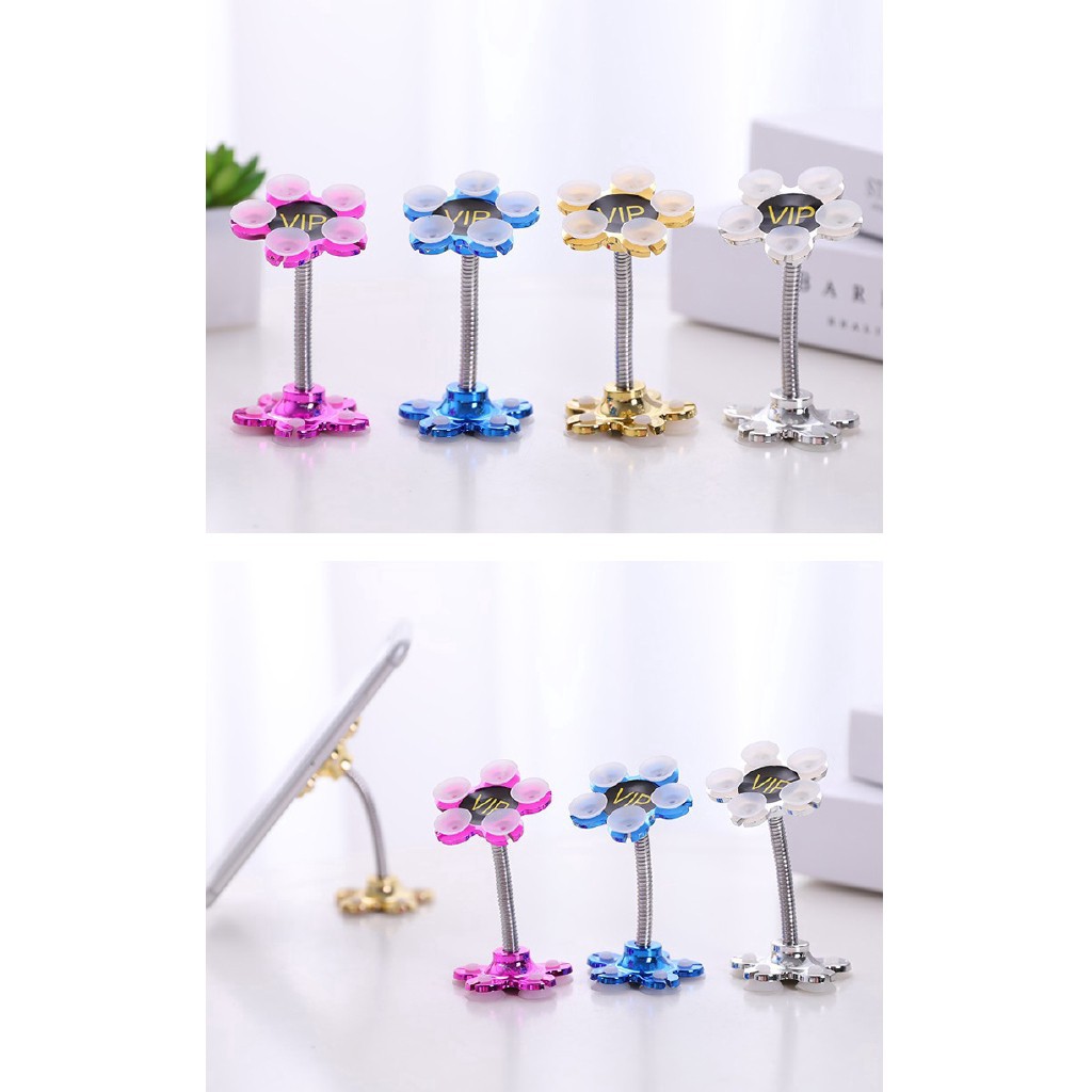🌟SIÊU RẺ🌟 Đế hút giữ điện thoại, IPAD tiện dụng cho xe ô tô, bàn, bề mặt phẳng, thiết kế hình bông hoa cúc độc đáo | BigBuy360 - bigbuy360.vn