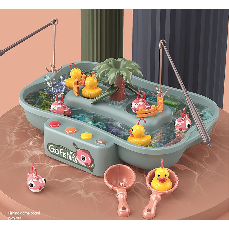 Đồ Chơi PEEK A BOO Bữa Tiệc Nhạc Nước Câu Vịt - Màu Xanh 889-191