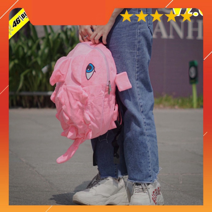 BALO KHỦNG LONG CỠ TRUNG SIÊU XINH ( màu hồng) - FREESHIP