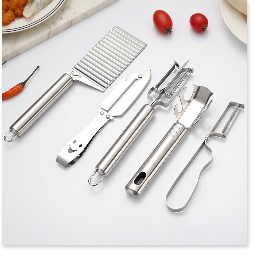 Dụng cụ nấu ăn nhà bếp  💯GIÁ VỐN] Combo 5 loại dao bằng inox cao cấp không gỉ  9233