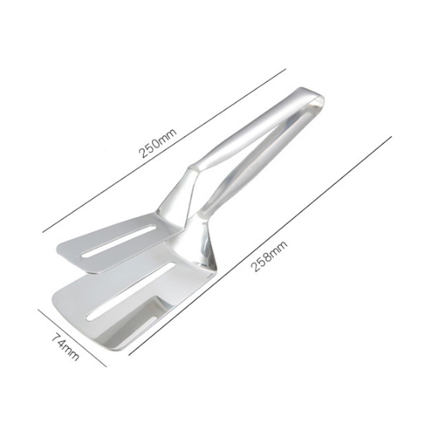 Kẹp gắp lật thức ăn inox xịn 26*7.5cm