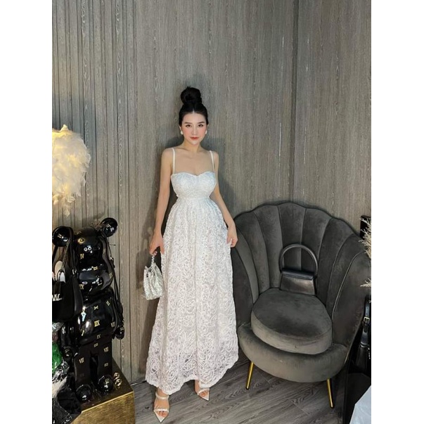 ❤❤Váy 2s ren dáng dài cực sang chảnh 💯💯