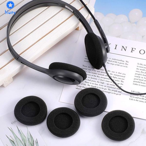 Tai Nghe Tai Nghe Bao Da Nắp Miếng Mút Lót Xốp Đệm Tai Đệm 35MM / 40MM/45/50MM/55MM / 60MM / 65MM Eraphone Tai Nghe Thay Thế Tai Bọt Miếng Lót Xốp 【Bluey】