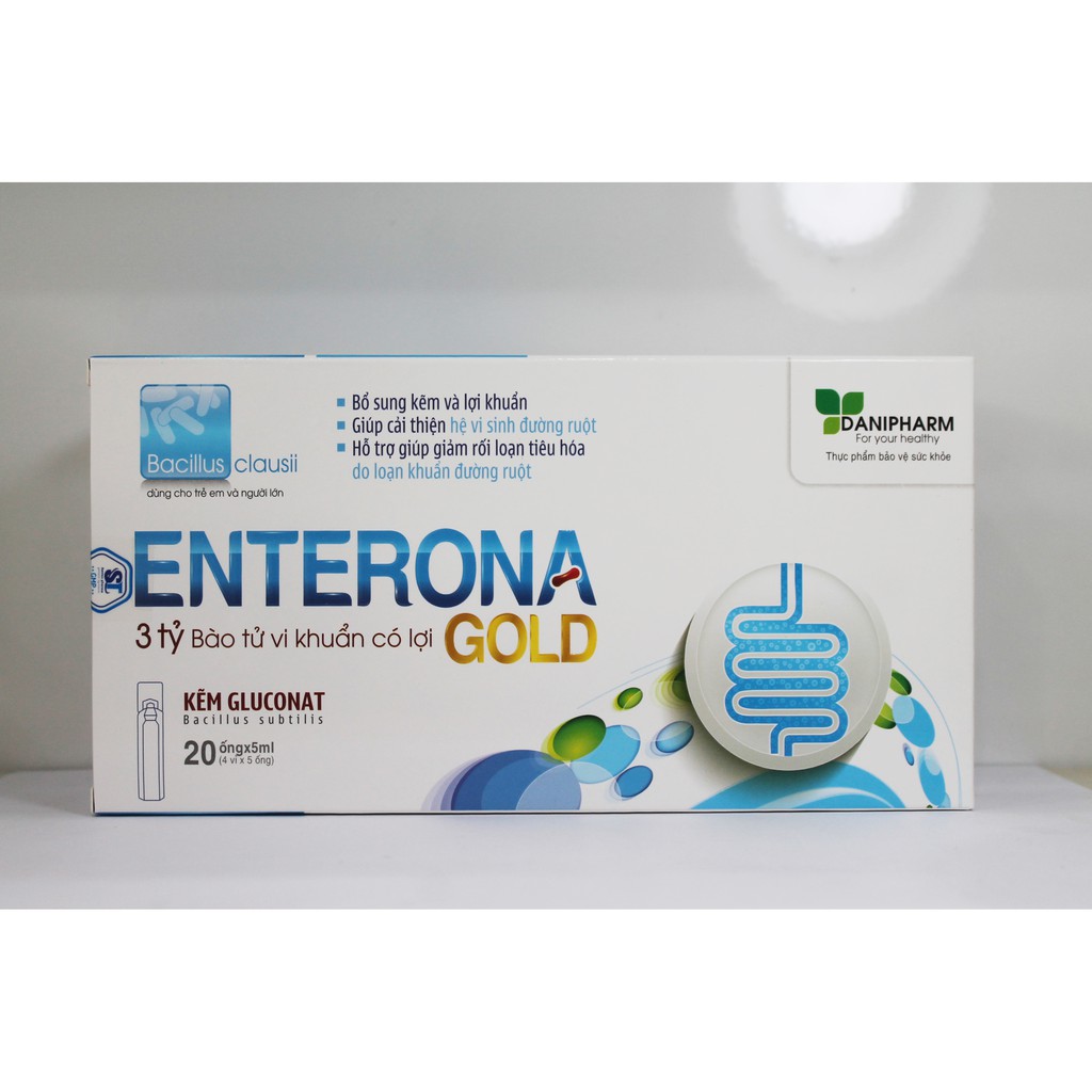 MEN VI SINH LỢI KHUẨN ENTERONA GOLD - GIẢM RỐI LOẠN TIÊU HÓA - BỔ SUNG KẼM & LỢI KHUẨN - CẢI THIỆN HỆ VI SINH ĐƯỜNG RUỘT