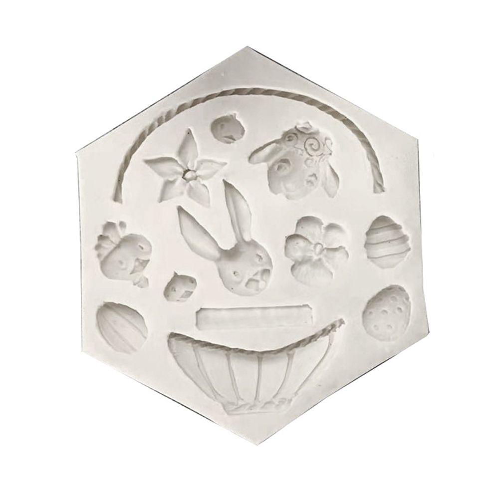 LAKAMIER Khuôn Silicone Làm Bánh Thủ Công Hình Thỏ Phục Sinh