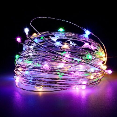 Đèn cổ tích 10m dây đồng đèn led dây / dây chiếu sáng cổ tích / chạy bằng pin cho tiệc cưới giáng sinh trang trí trong nhà phòng ngủ trong nhà