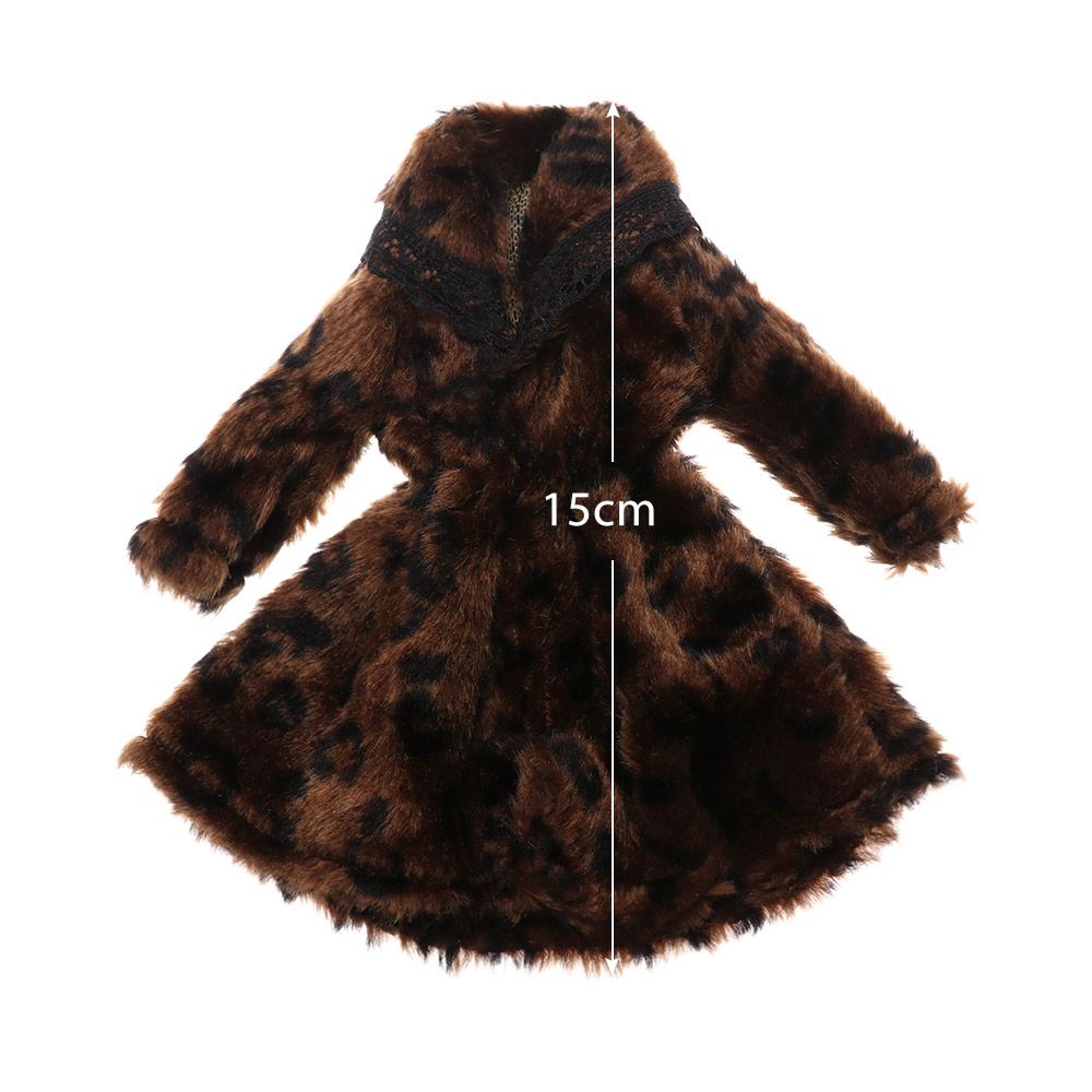 Áo khoác len họa tiết da báo nhiều màu sắc cho búp bê tỉ lệ 1 / 6