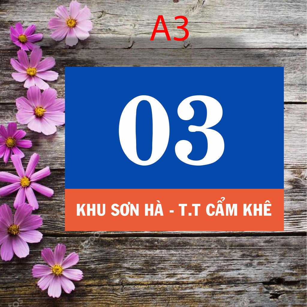 Biển số nhà - bảng số nhà đẹp