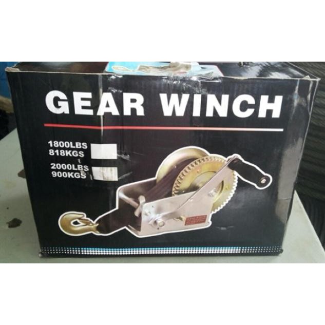 Tời Quay Tay 450kg tặng kèm dây cáp và móc capthepgiasi