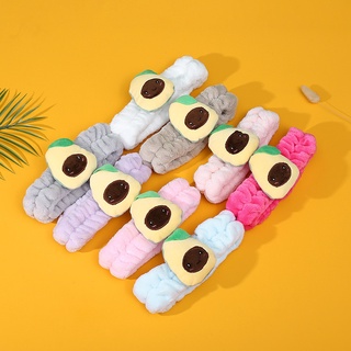 Băng đô trang điểm quả bơ hoạt hình nhiều màu sắc ngọt ngào đáng yêu