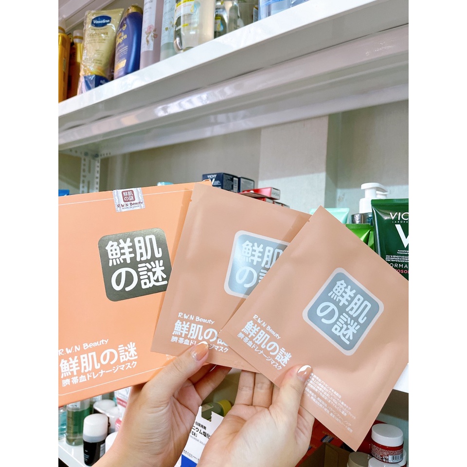 Mặt nạ nhau thai tế bào gốc Rwine Beauty Stem Cell Placenta Mask Nhật Bản