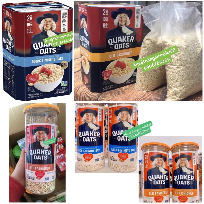 YẾN MẠCH QUAKER OATS HỘP 454g