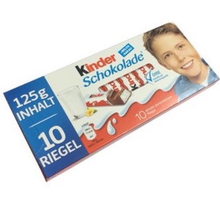 Socola Sữa Vỉ 8 Thanh hiệu Kinder 100gr -sku79