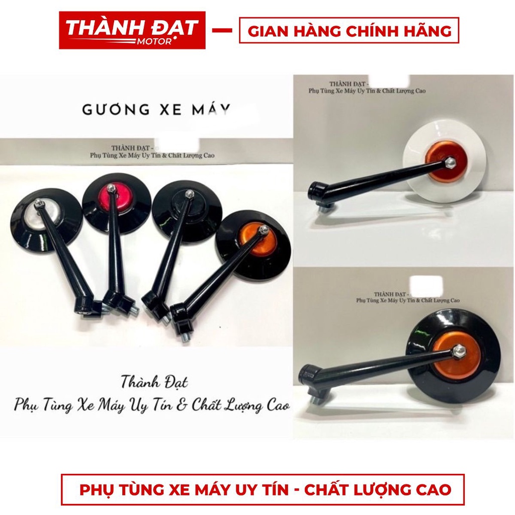 Gương kính chiếu hậu xe máyFREESHIP kiểu tròn thời trang , lắp được mọi loại xe