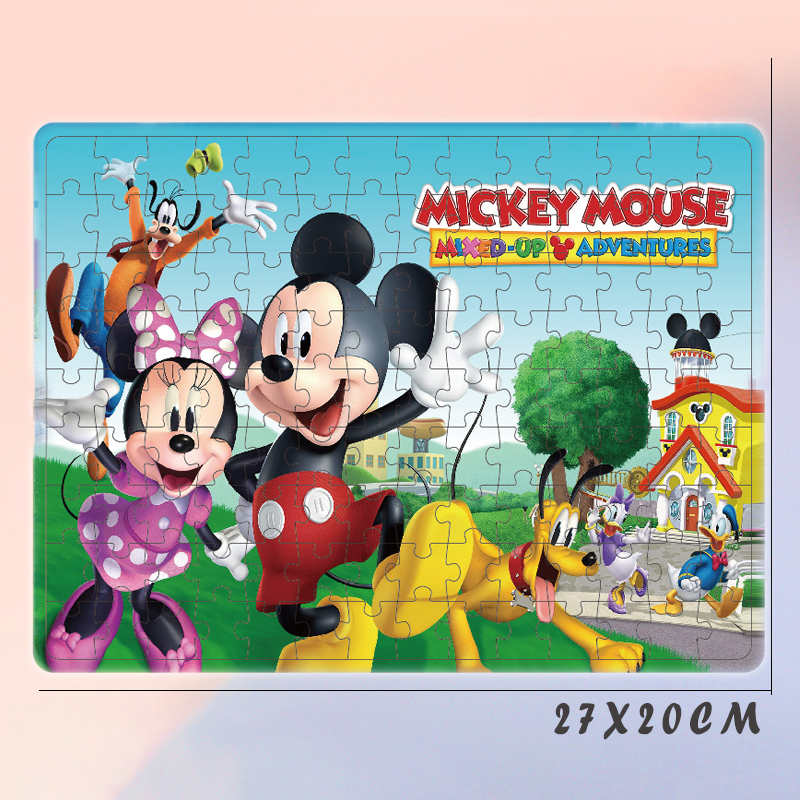 Bộ Đồ Chơi Ghép Tranh Hình Chuột Mickey 126 Mảnh Ghép Dành Cho Bé Trai Và Gái