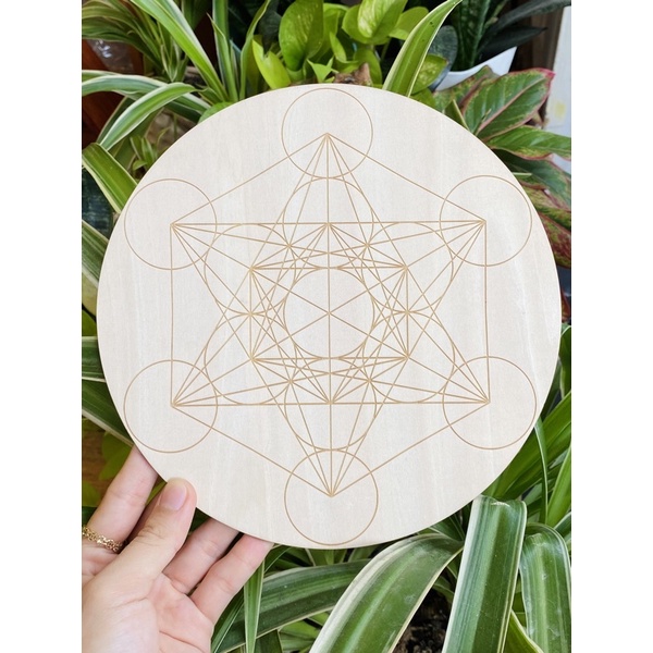 Crystal Grid chất liệu gỗ size lớn