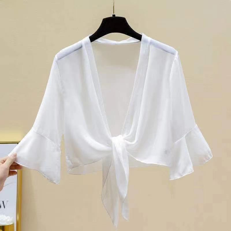 Áo Sơ Mi Chiffon Tay Ngắn Chống Nắng Thời Trang Mùa Hè Dành Cho Nữ 2021 | BigBuy360 - bigbuy360.vn
