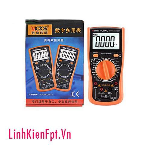 Đồng hồ vom digital multimeter victor vc890c+