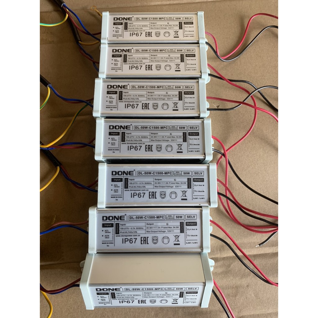 Bộ nguồn cho lắp ráp đèn LED 50W, DONE DL C1500 MPC