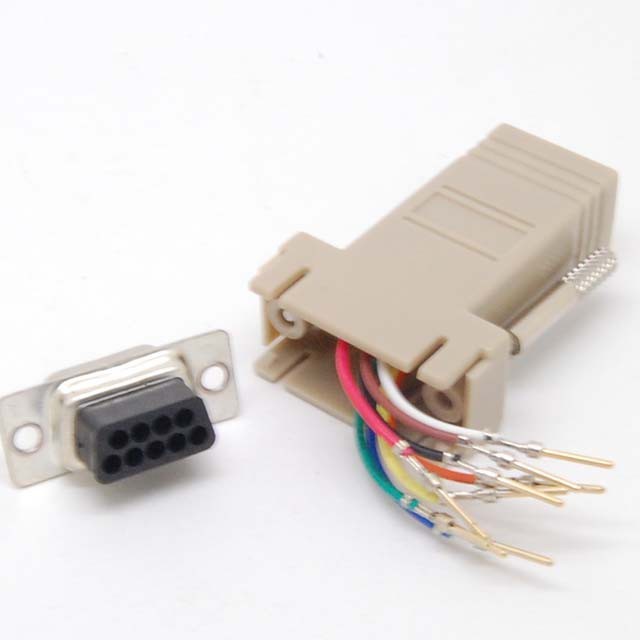 Đầu Nối Chuyển Đổi 9 Pin Db9 Rs232 Male Female Sang Rj45 | BigBuy360 - bigbuy360.vn