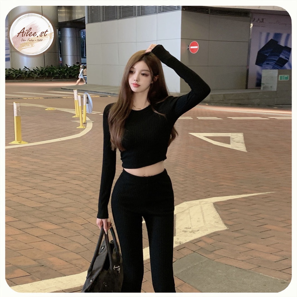 QNU 004A3 Quần Za.ra Tăm Ông Loe Nữ Legging Màu Đen Lưng Cao Co Dãn Bốn Chiều Siêu Hách Dáng Thời Trang Nữ Ailee