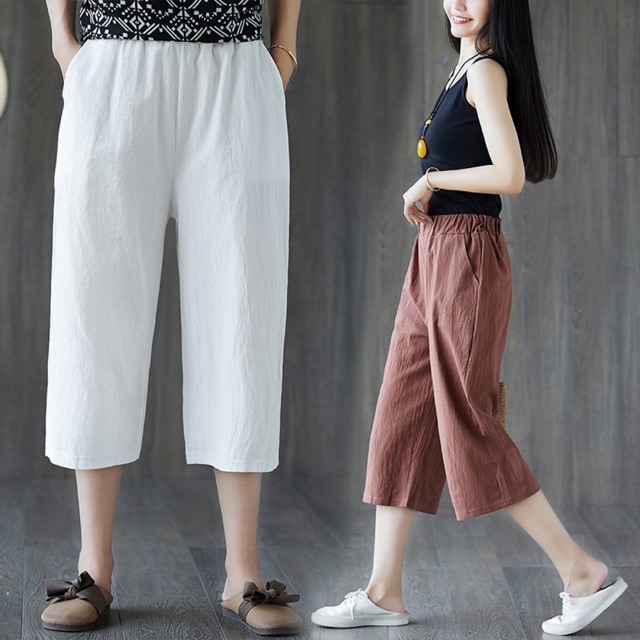 MS174 Quần đũi ngố, quần đũi lửng cạp chun