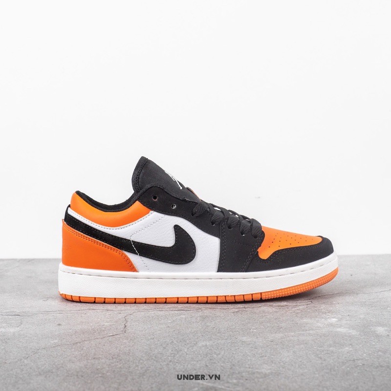 Giày thể thao Jordan1 low thấp sb trắng cam nam 690
