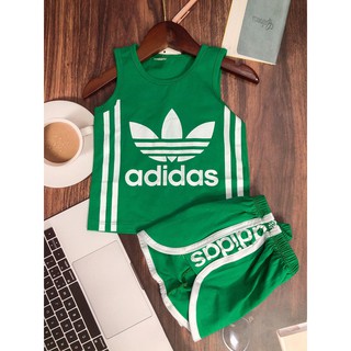 Set Bộ Quần Áo Ba Lỗ ADIDAS Bé Trai, Bé Gái [Hàng Cao Cấp] Dành Cho Bé Từ 8-20kg