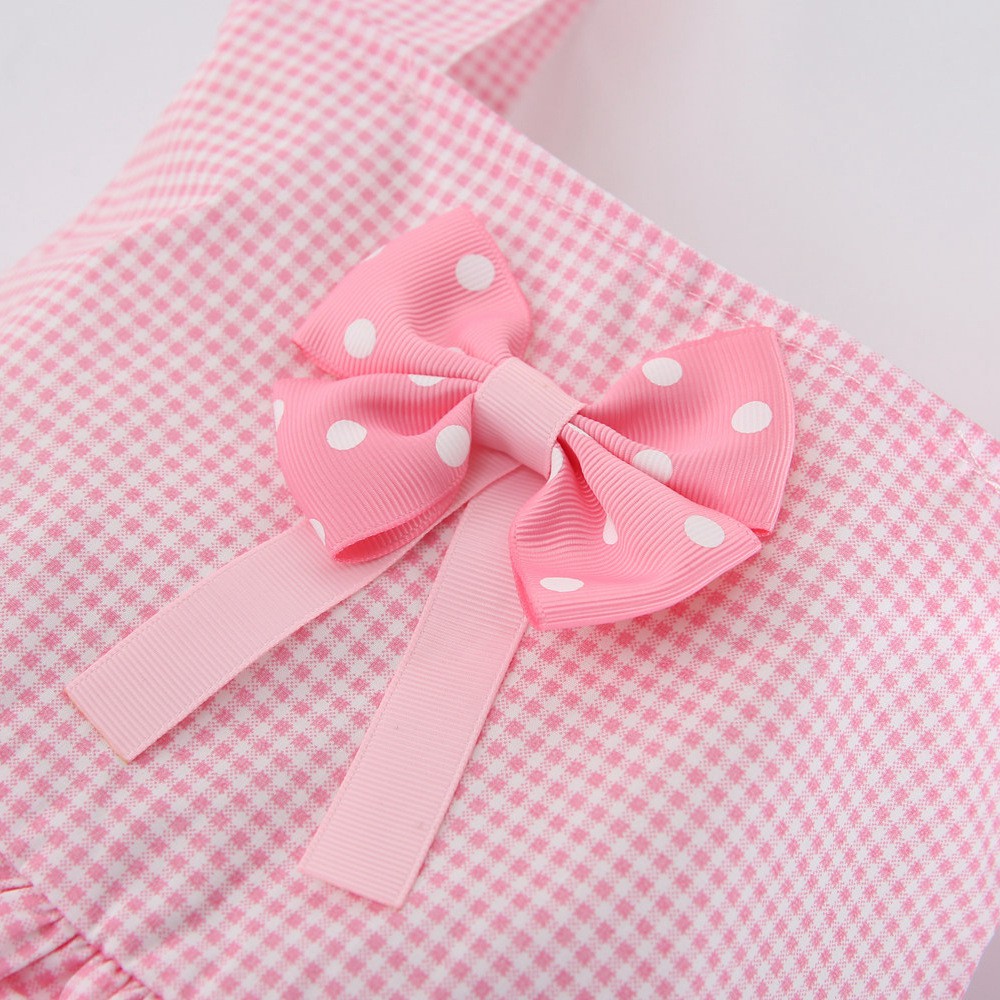 Bộ áo liền quần Sanlutoz màu hồng phong cách mùa hè dành cho bé gái