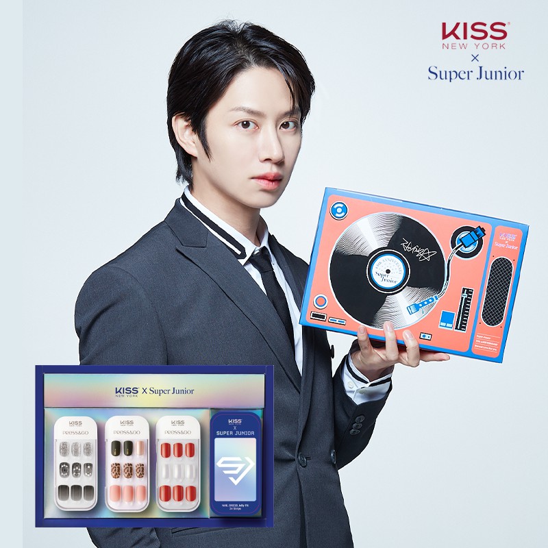 [KISS NEW YORK X SUPER JUNIOR] 15TH Anniversary Collab Set (HEECHUL) Bộ Sản Phẩm Móng Tay - 4 Món