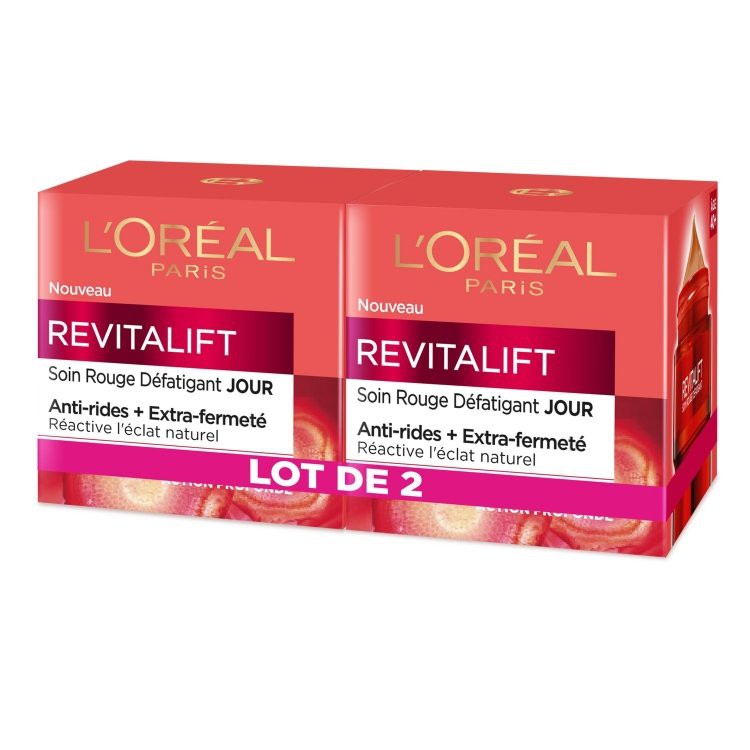 Kem chăm sóc ban ngày chống mệt mỏi L’oreal Revitalift Soin Rouge Defatigant Jour