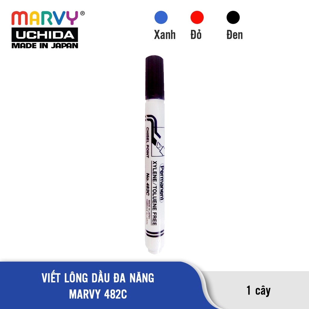 Bút Lông Dầu Đa Năng Đầu Vuông Marvy Uchida 482C