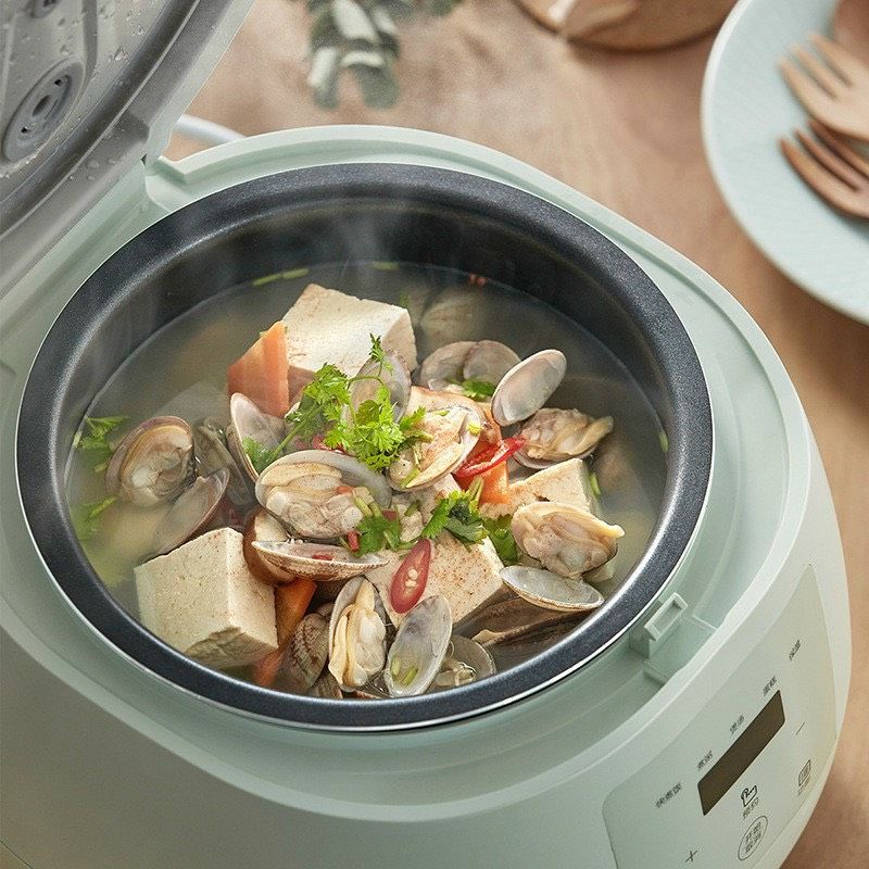 Nồi cơm điện đã năng Bear 4L xanh mint mẫu mới