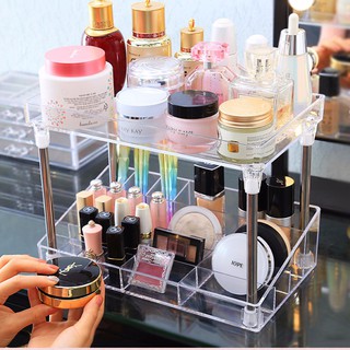 Kệ đựng mỹ phẩm 2 tầng