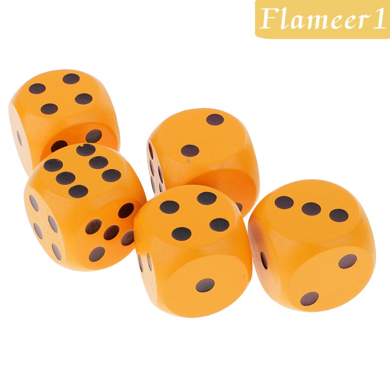 Set 1 / 5 Khối Xúc Xắc D6 Góc Tròn Đồ Chơi Cho Trẻ Em