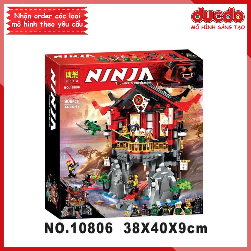 BELA 10806 Lắp ghép Ninjago Đền Phục Sinh - Đồ chơi Lắp ghép Mô hình Ninja 70643 LEPIN 06078